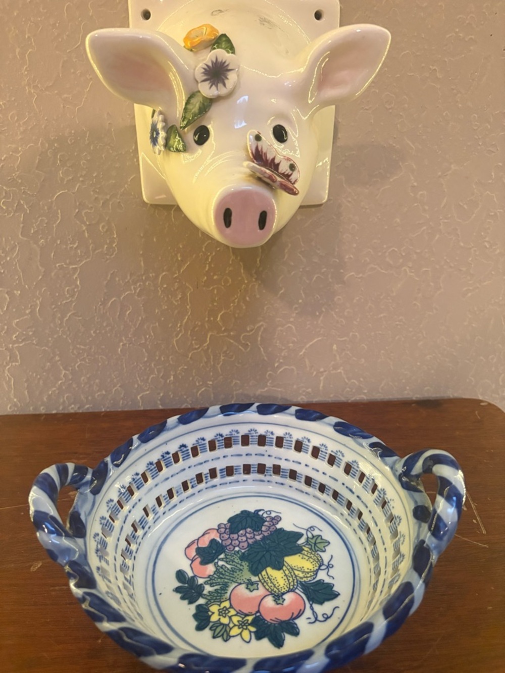 Vintage Ceramic Colander